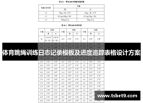 体育跳绳训练日志记录模板及进度追踪表格设计方案